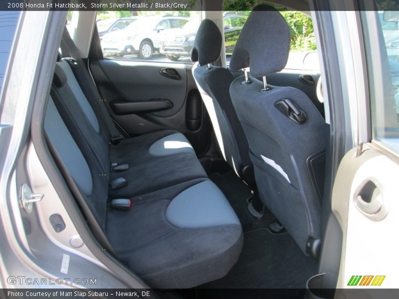 Storm Silver Metallic / Black/Grey 2008 Honda Fit Hatchback