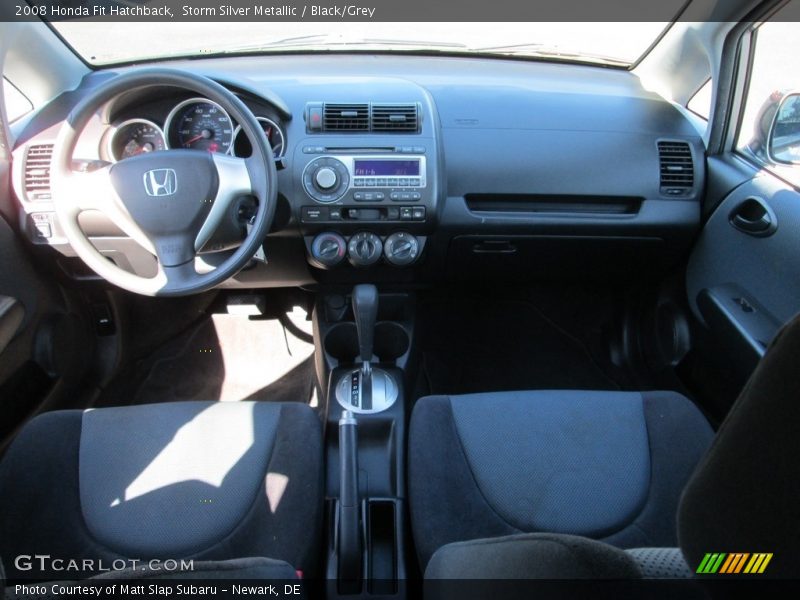 Storm Silver Metallic / Black/Grey 2008 Honda Fit Hatchback