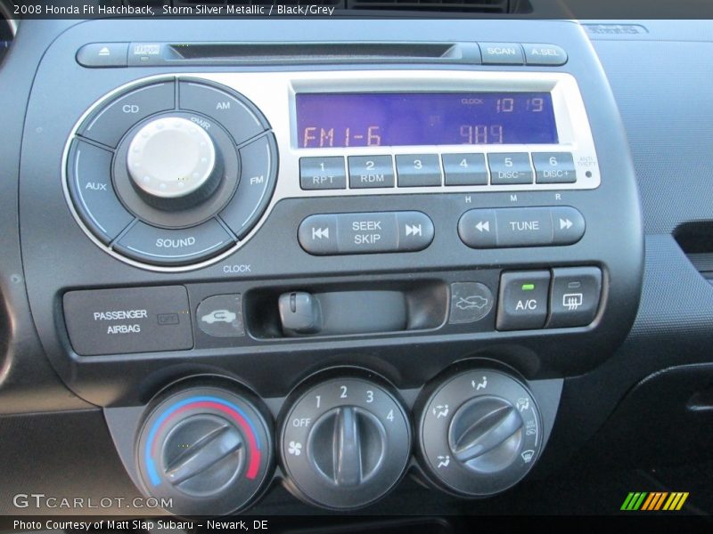 Storm Silver Metallic / Black/Grey 2008 Honda Fit Hatchback