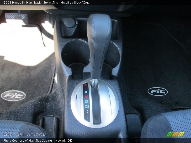 Storm Silver Metallic / Black/Grey 2008 Honda Fit Hatchback