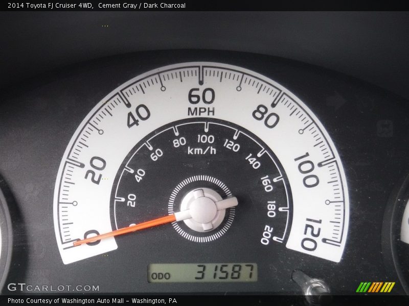 Cement Gray / Dark Charcoal 2014 Toyota FJ Cruiser 4WD