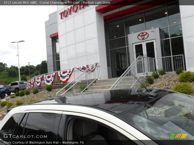 Crystal Champagne Tri-Coat / Medium Light Stone 2013 Lincoln MKX AWD