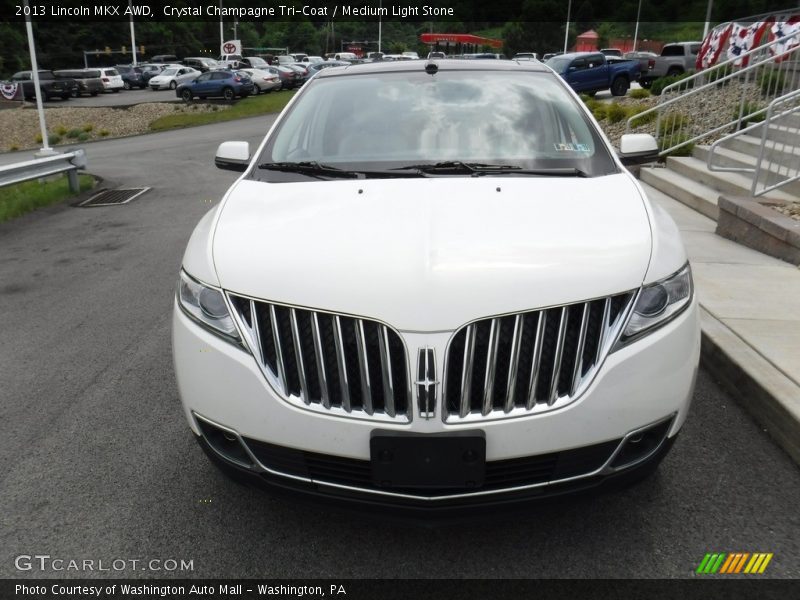 Crystal Champagne Tri-Coat / Medium Light Stone 2013 Lincoln MKX AWD