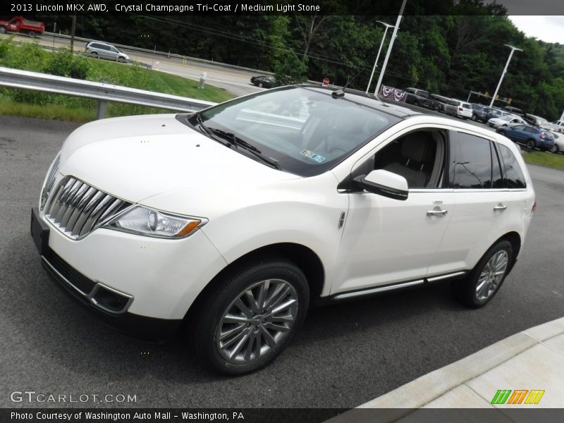 Crystal Champagne Tri-Coat / Medium Light Stone 2013 Lincoln MKX AWD