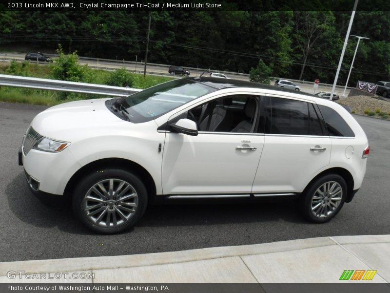 Crystal Champagne Tri-Coat / Medium Light Stone 2013 Lincoln MKX AWD