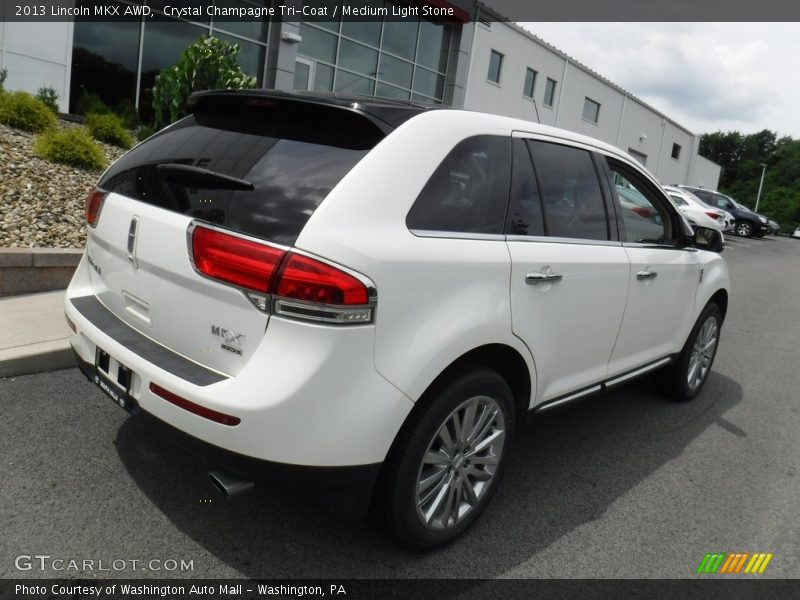 Crystal Champagne Tri-Coat / Medium Light Stone 2013 Lincoln MKX AWD