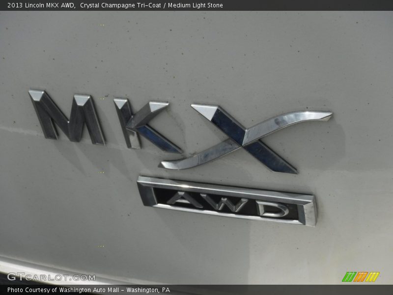 Crystal Champagne Tri-Coat / Medium Light Stone 2013 Lincoln MKX AWD