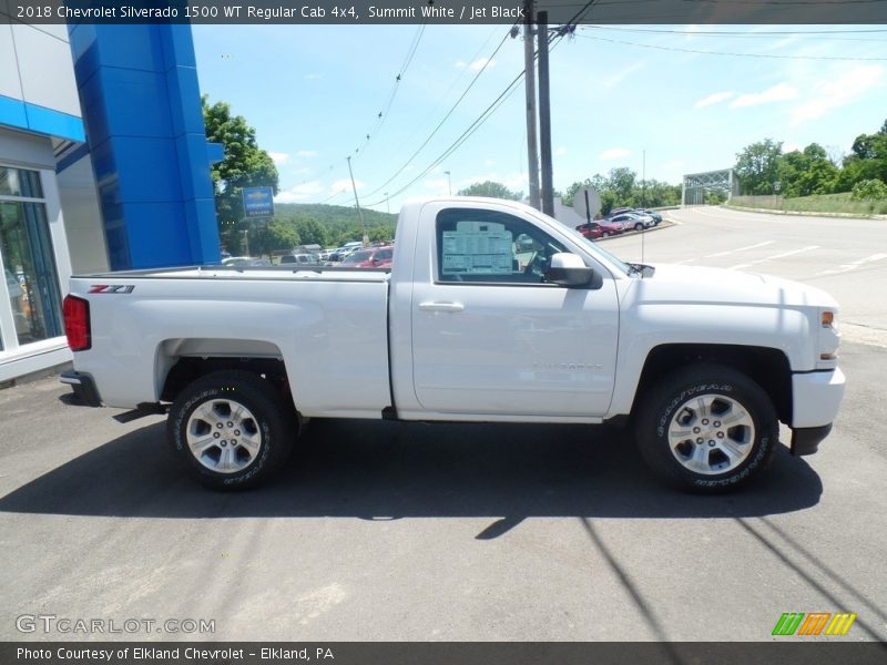 Summit White / Jet Black 2018 Chevrolet Silverado 1500 WT Regular Cab 4x4