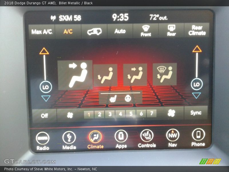Billet Metallic / Black 2018 Dodge Durango GT AWD