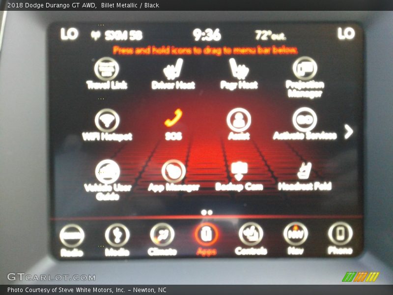 Billet Metallic / Black 2018 Dodge Durango GT AWD