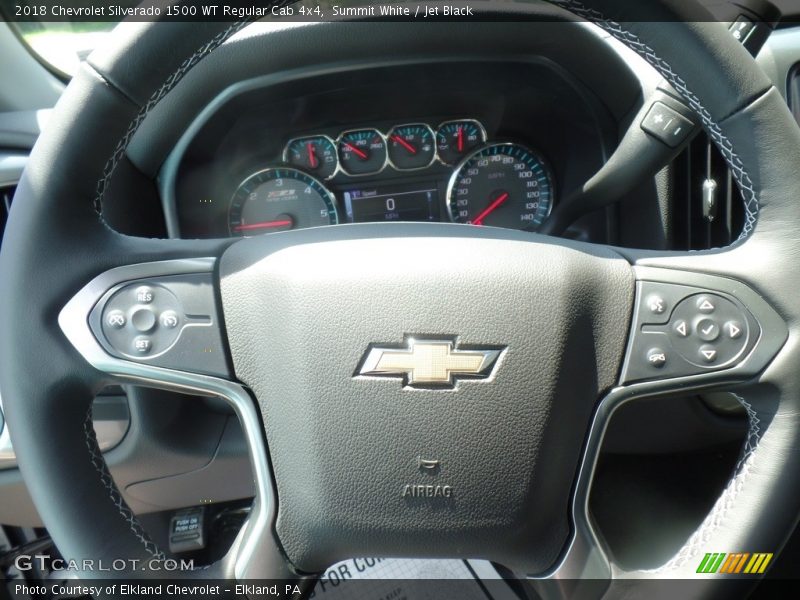 Summit White / Jet Black 2018 Chevrolet Silverado 1500 WT Regular Cab 4x4