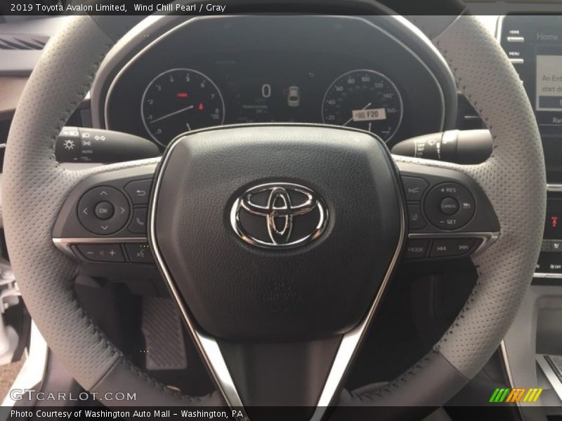 Wind Chill Pearl / Gray 2019 Toyota Avalon Limited