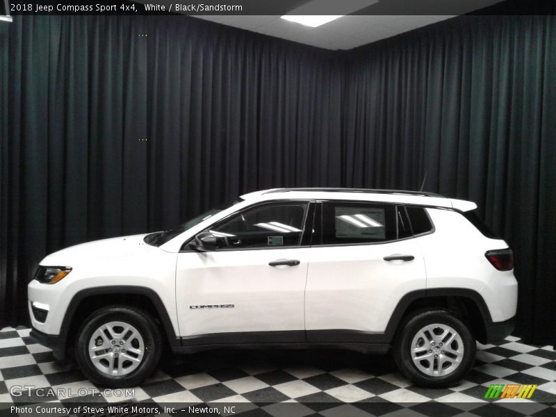 White / Black/Sandstorm 2018 Jeep Compass Sport 4x4