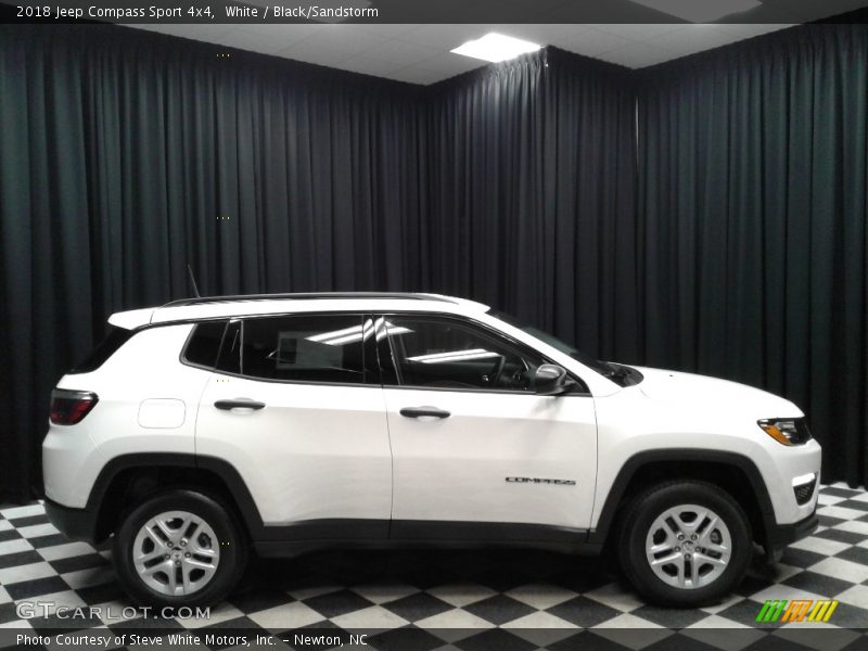 White / Black/Sandstorm 2018 Jeep Compass Sport 4x4