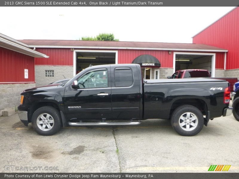 Onyx Black / Light Titanium/Dark Titanium 2013 GMC Sierra 1500 SLE Extended Cab 4x4