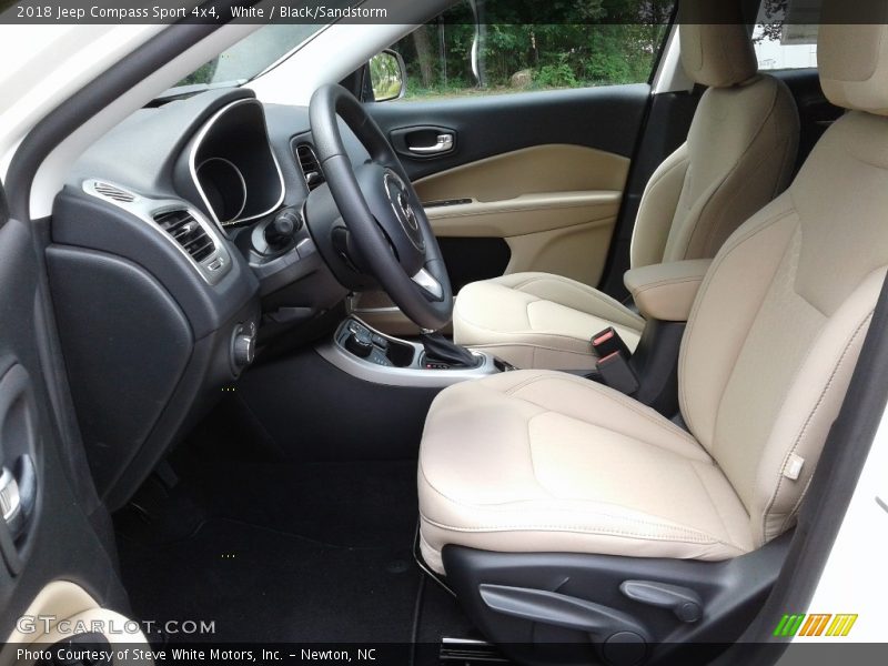 White / Black/Sandstorm 2018 Jeep Compass Sport 4x4