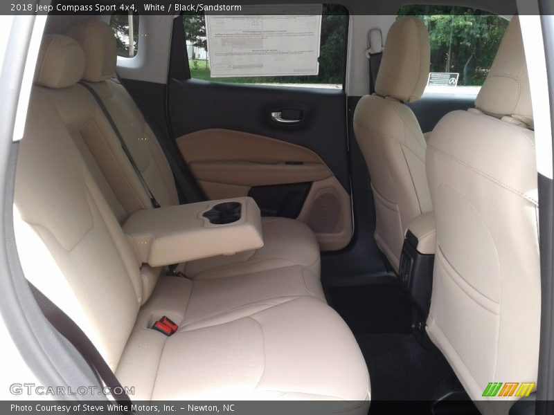 White / Black/Sandstorm 2018 Jeep Compass Sport 4x4