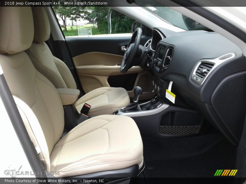 White / Black/Sandstorm 2018 Jeep Compass Sport 4x4