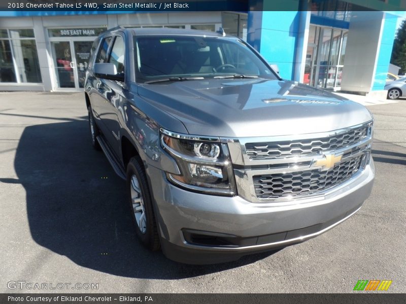 Satin Steel Metallic / Jet Black 2018 Chevrolet Tahoe LS 4WD