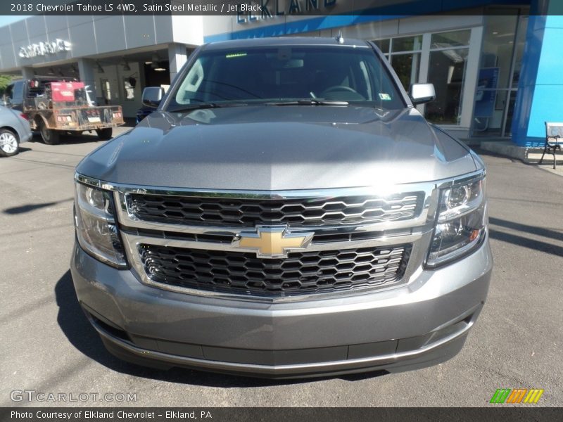 Satin Steel Metallic / Jet Black 2018 Chevrolet Tahoe LS 4WD