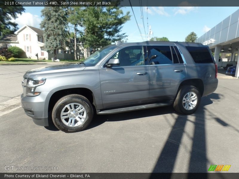 Satin Steel Metallic / Jet Black 2018 Chevrolet Tahoe LS 4WD