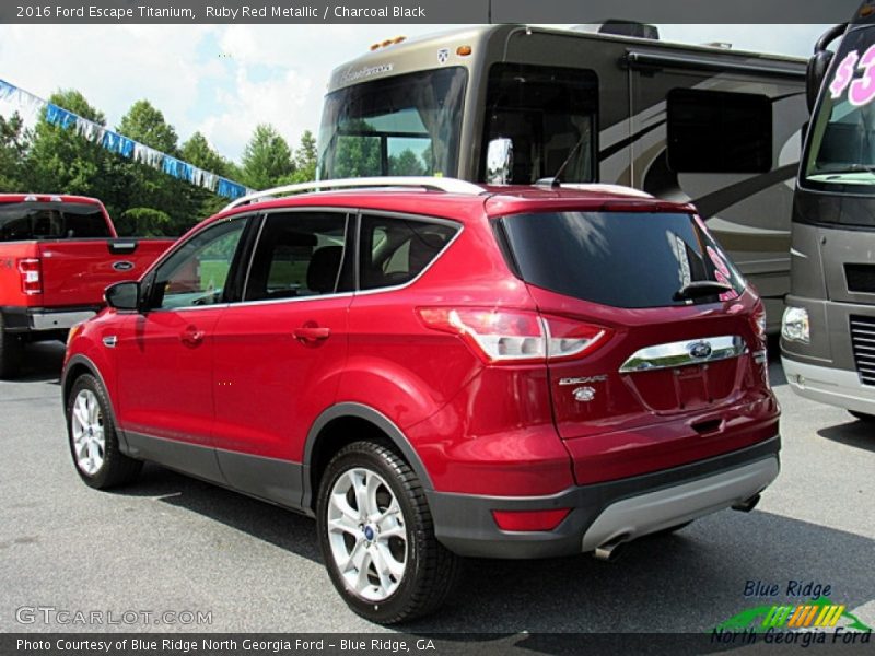Ruby Red Metallic / Charcoal Black 2016 Ford Escape Titanium