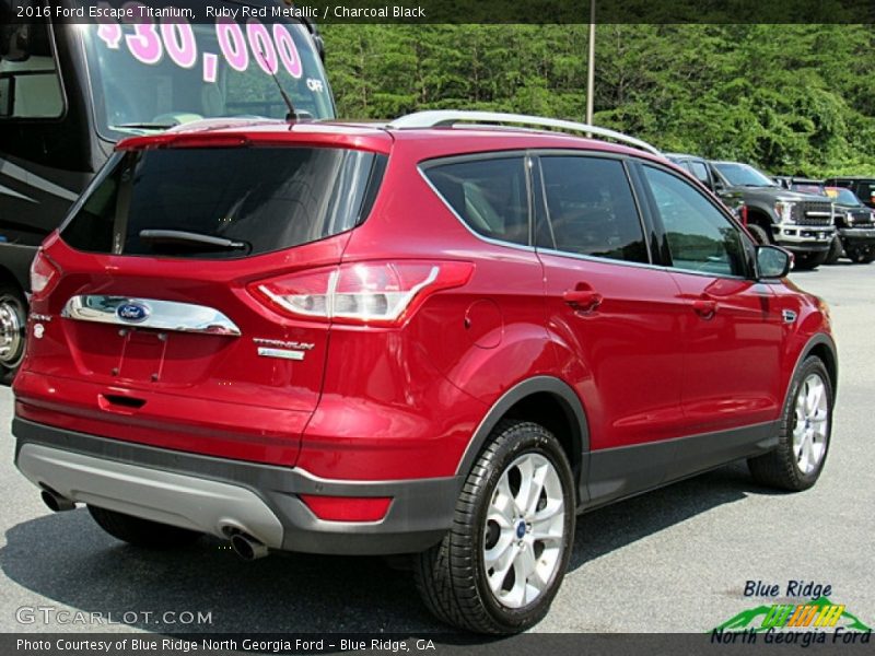Ruby Red Metallic / Charcoal Black 2016 Ford Escape Titanium
