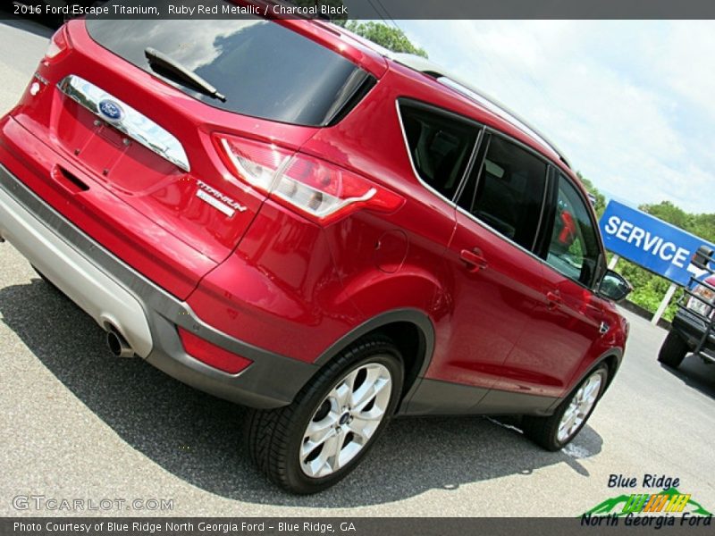 Ruby Red Metallic / Charcoal Black 2016 Ford Escape Titanium