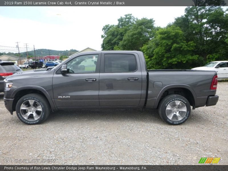 Granite Crystal Metallic / Black 2019 Ram 1500 Laramie Crew Cab 4x4