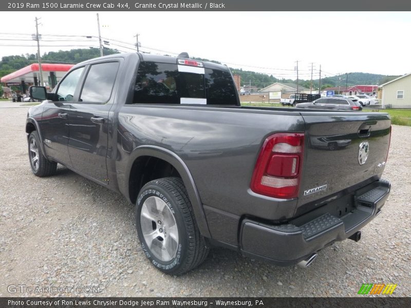 Granite Crystal Metallic / Black 2019 Ram 1500 Laramie Crew Cab 4x4