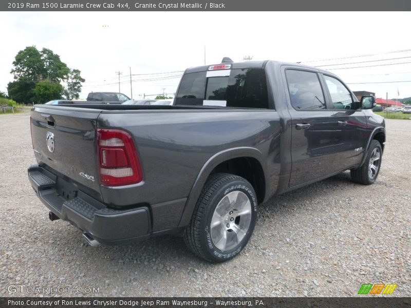 Granite Crystal Metallic / Black 2019 Ram 1500 Laramie Crew Cab 4x4