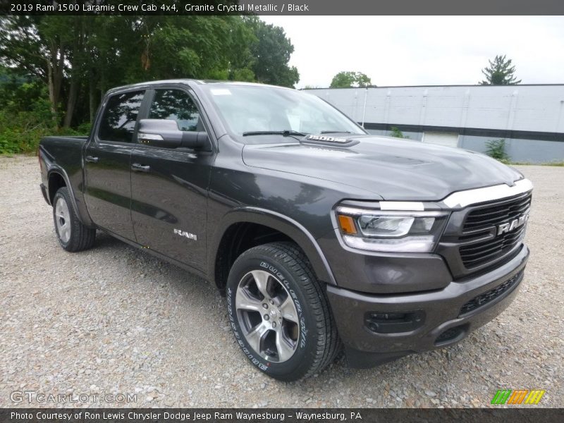 Granite Crystal Metallic / Black 2019 Ram 1500 Laramie Crew Cab 4x4