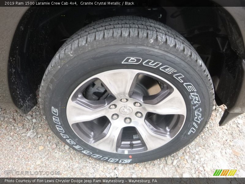 Granite Crystal Metallic / Black 2019 Ram 1500 Laramie Crew Cab 4x4