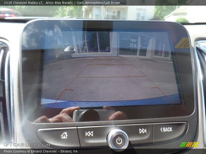 Arctic Blue Metallic / Dark Atmosphere/Loft Brown 2018 Chevrolet Malibu LT