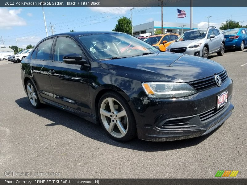 Black / Titan Black 2012 Volkswagen Jetta SE Sedan