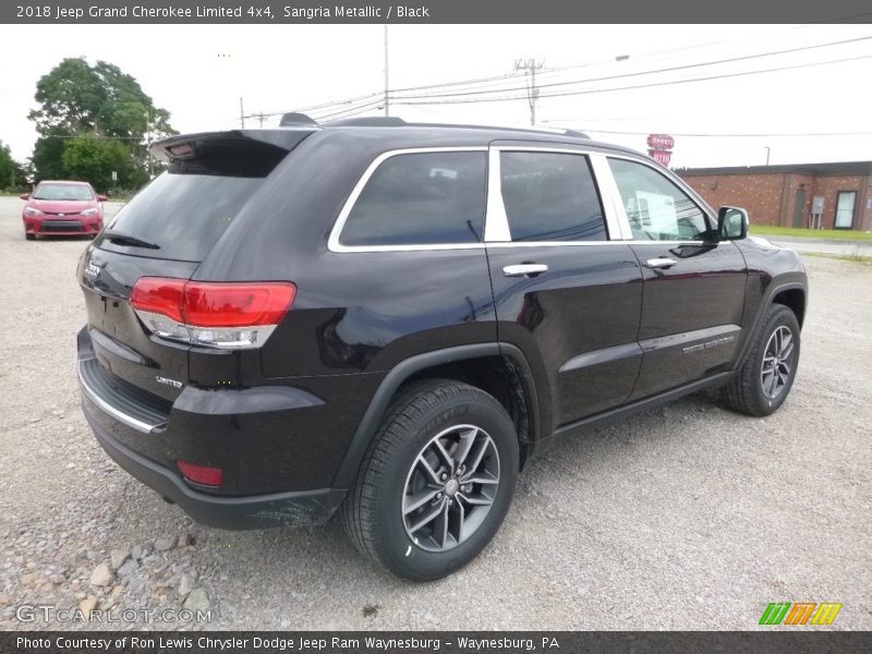 Sangria Metallic / Black 2018 Jeep Grand Cherokee Limited 4x4