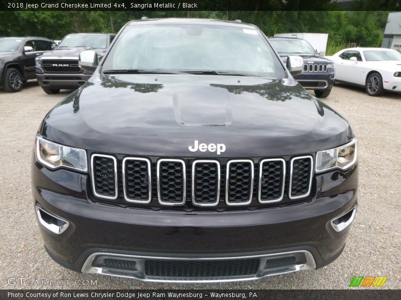 Sangria Metallic / Black 2018 Jeep Grand Cherokee Limited 4x4