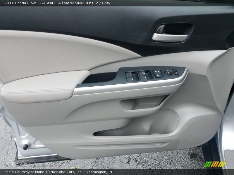 Alabaster Silver Metallic / Gray 2014 Honda CR-V EX-L AWD