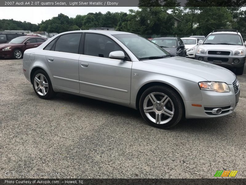 Light Silver Metallic / Ebony 2007 Audi A4 2.0T quattro Sedan