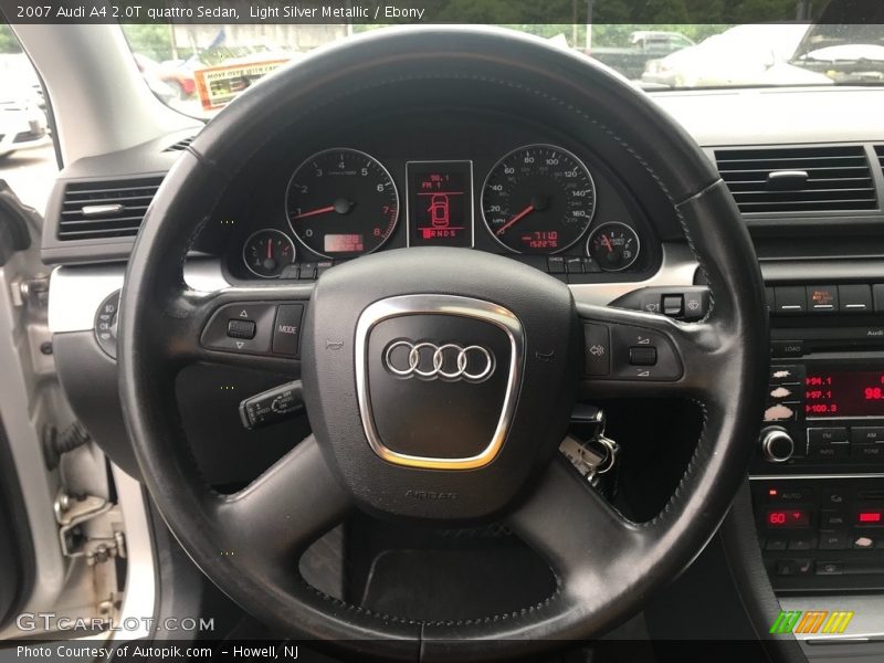Light Silver Metallic / Ebony 2007 Audi A4 2.0T quattro Sedan