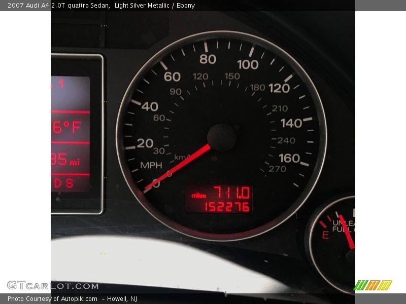 Light Silver Metallic / Ebony 2007 Audi A4 2.0T quattro Sedan