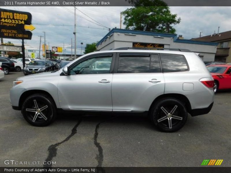 Classic Silver Metallic / Black 2011 Toyota Highlander SE 4WD
