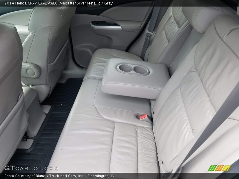 Alabaster Silver Metallic / Gray 2014 Honda CR-V EX-L AWD