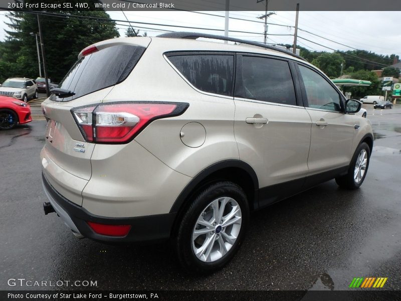 White Gold / Charcoal Black 2018 Ford Escape SEL 4WD