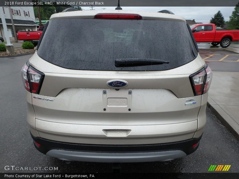 White Gold / Charcoal Black 2018 Ford Escape SEL 4WD