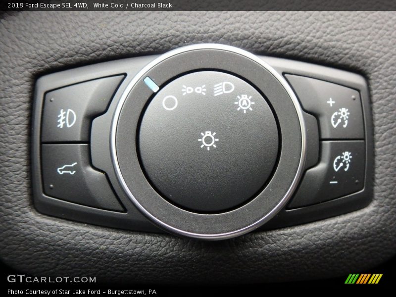 White Gold / Charcoal Black 2018 Ford Escape SEL 4WD