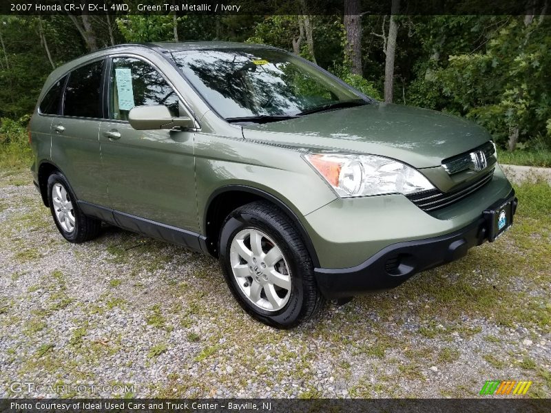 Green Tea Metallic / Ivory 2007 Honda CR-V EX-L 4WD
