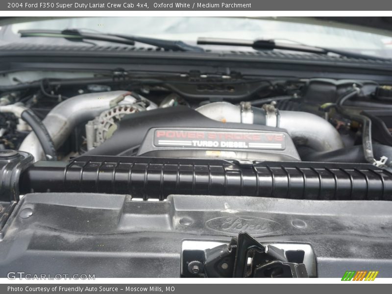 Oxford White / Medium Parchment 2004 Ford F350 Super Duty Lariat Crew Cab 4x4