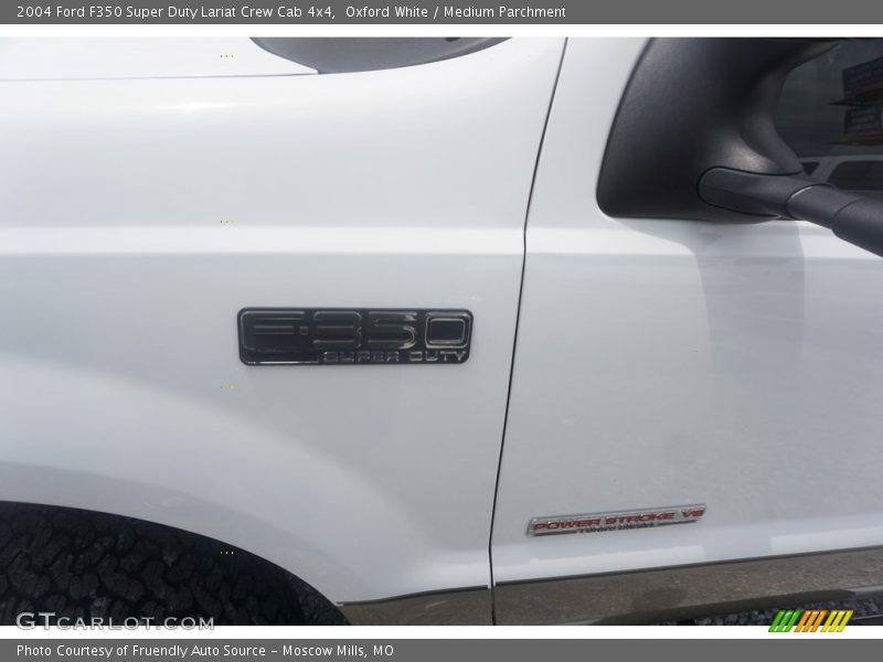 Oxford White / Medium Parchment 2004 Ford F350 Super Duty Lariat Crew Cab 4x4