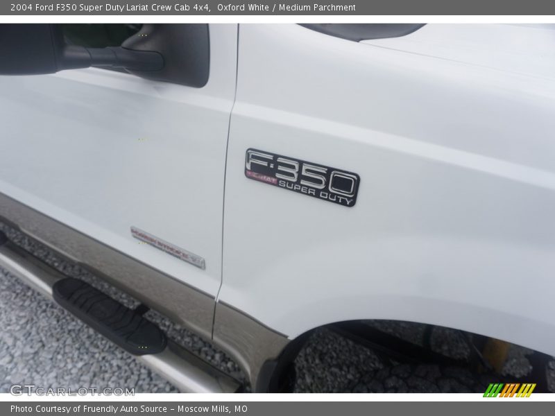 Oxford White / Medium Parchment 2004 Ford F350 Super Duty Lariat Crew Cab 4x4